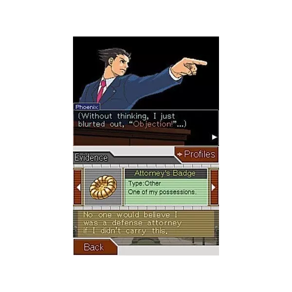 Phoenix wright : Ace Attorney - Justice for all Nintendo DS