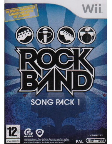 Rockband song pack 1 Nintendo Wii