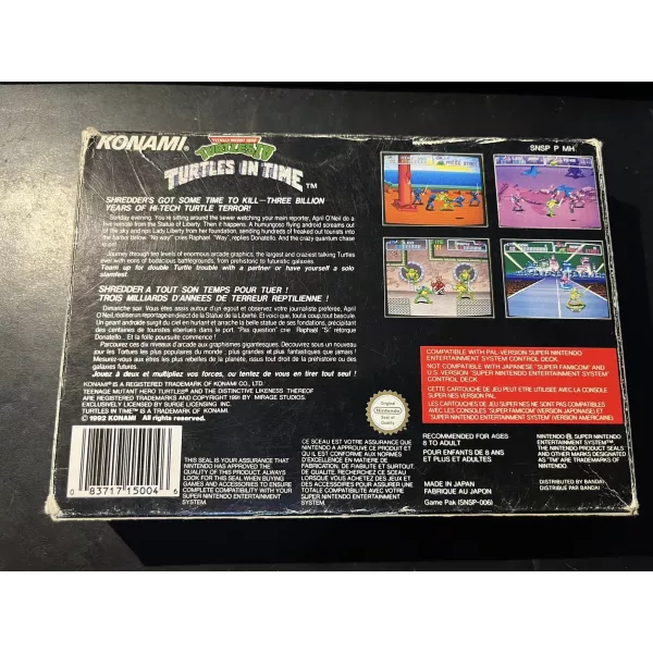 Teenage Mutant Hero Turtles IV Turtles in Times Super Nintendo