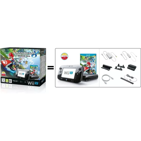 Console Nintendo Wii U 32 Go noire + Mario Kart 8 - premium pack