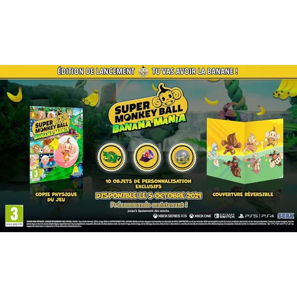 Super Monkey Ball Banana Mania Launch Edition PS4