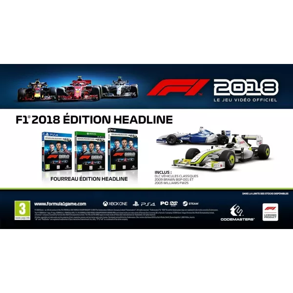 F1 2018 - Edition Headline PS4