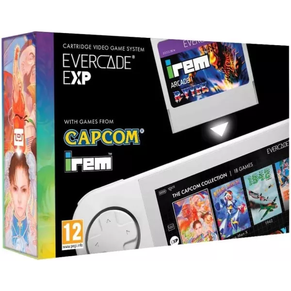 Console Portable Evercade EXP + Capcom Collection 18 jeux intégrés & Cartouche Irem Arcade N°07 Incluse Blaze