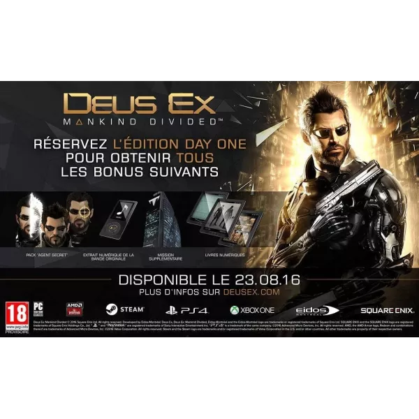 Deus Ex Mankind Divided Day One Edition PS4