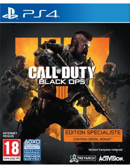 Call Of Duty Black Ops 4 Edition Specialiste PS4