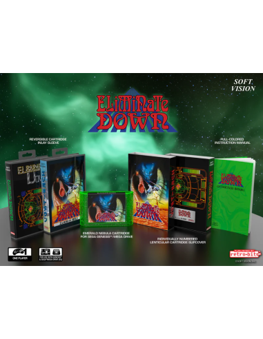 Eliminate Down Collector's Edition - Mega Drive / Genesis Retro-Bit 2024