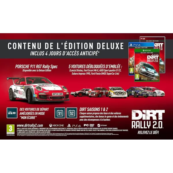 DiRT Rally 2.0 Deluxe Edition PS4