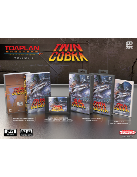 Toaplan Shooters Volume 2 - TWIN COBRA Sega Mega Drive EU / Genesis US