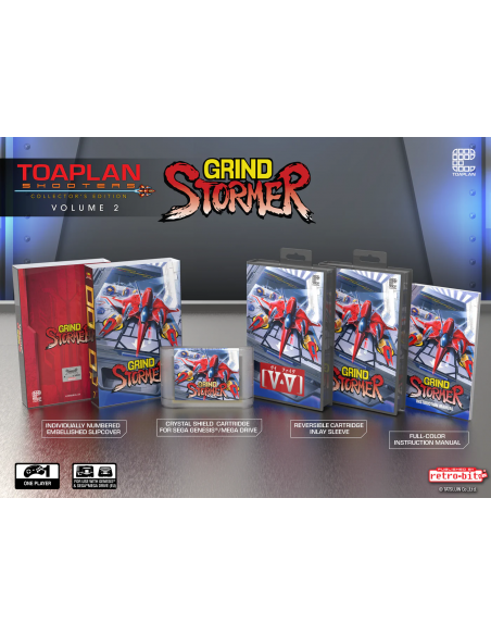 Toaplan Shooters Volume 2 - GRIND STORMER Sega Mega Drive EU / Genesis US