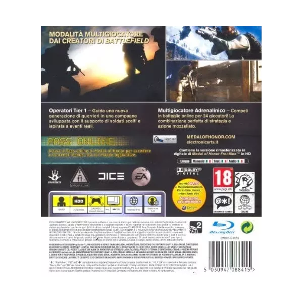 MEDAL OF HONOR PS3