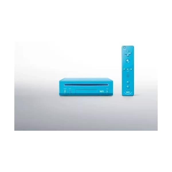 Console Wii bleue + Mario & Sonic aux Jeux Olympiques de Londres 2012 + Télécommande Wii Plus - bleu