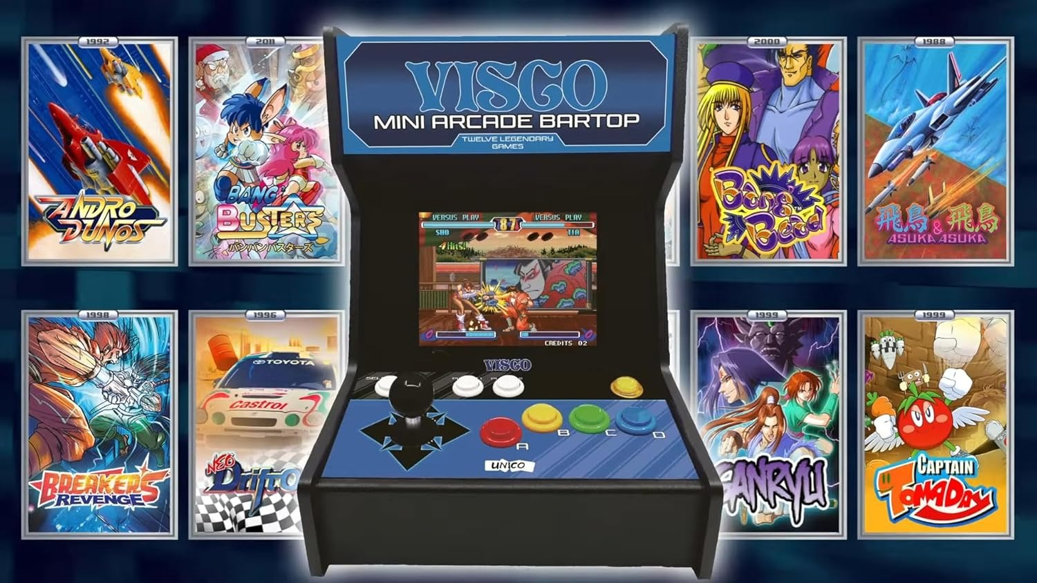 Mini Borne d'Arcade VISCO - Un Voyage Nostalgique dans les Années 90 !